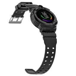 Дитячий смарт годинник Lemfo Y07 з SIM-картою, 4G LTE, відеодзвінком, камерою, кнопкою SOS, прослуховуванням, геолокацією GPS Wi-Fi LBS та вологозахистом IP67 Чорний - мініатюра 3