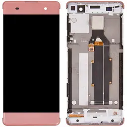 Дисплей Sony F3111 Xperia XA /F3112 /F3113 /F3115 /F3116 рожевий, Rose Gold, з рамкою
