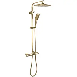Душова система Rea Tom brushed gold з термостатом REA-P5004, Золотий