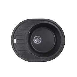 Кухонна мийка гранітна Kroner KRP Komposit GRB-6250 CV027416, Графит