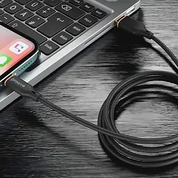 Кабель Proove Jelly Silicone Type-C 2.4A (1m) black (CCJS20001201) - мініатюра 5