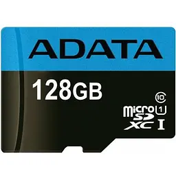Карта пам'яті ADATA 128GB microSD class 10 UHS-I A1 Premier (AUSDX128GUICL10A1-RA1) - мініатюра 2