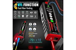 Багатофункціональний кабельний тестер Noyafa NF-859GK PoE тестер вітой пари, Wiremap, SCAN, NCV, QC, VFL, PING, IP-scan, RJ45 (19805) - мініатюра 9