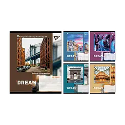 Зошит Yes Dream City А5 96 аркушів лінія (767708), в асортименті