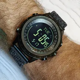 Наручний годинник чоловічий North Edge Desert Nylon Power 5BAR 2 ремінці Чорний (3590) - мініатюра 6