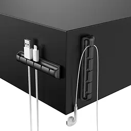 Органайзер для кабелю ExtraDigital Cable Clips CC942 чорний на 5 - мініатюра 2