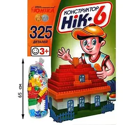 Конструктор НІК-6 Юніка 70934 пластик 325 деталей - мініатюра 2