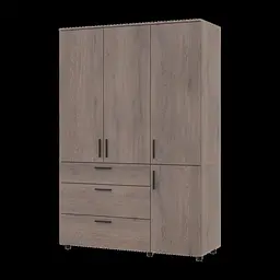 Шафа для одягу Doros Торн Кремона Канноло 3 ДСП/3Ш (штанга) 135х51.6х200 (44900477) - мініатюра 4