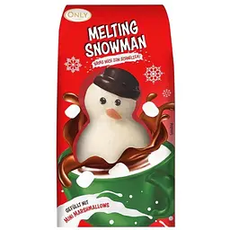 Фігурка Only Melting Snowman з молочного шоколаду з міні зефірками 75 г