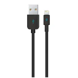 Кабель Ttec USB - Lightning (M/M), 1.2 м, Black (2DKM01S)