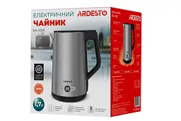 Електрочайник Ardesto Steel Collection Strix 1.7 л сріблястий (EKL-X52E) - мініатюра 2