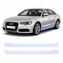 Антигравійна захисна бронеплівка за лекалами для Audi A6 C7 2011-2018 - нижня зона кузова