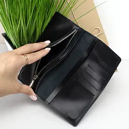 Гаманець чоловічий шкіряний на магнітах Handycover HC0079 чорний - мініатюра 2