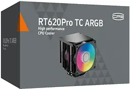 Кулер для процесора PcCooler RT620Pro TC ARGB Black (RT620Pro TC ARGB BK) - мініатюра 6