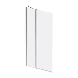 Шторка для ванни Am.Pm Gem 80x140 см орна з нерухомою стінкою хром WU90BS-D3W5-140CT, Універсальна, прозорий, хром