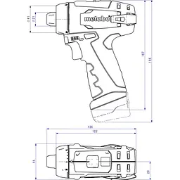 Дриль-шуруповерт Metabo PowerMaxx BS Basic (600984000) [135539] - мініатюра 5