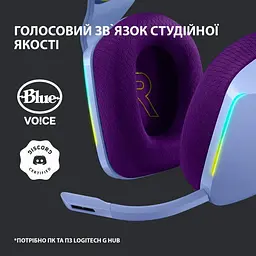 Ігрові навушники Logitech G733 Lightspeed Wireless RGB Lilac (981-000890) [69894] - мініатюра 12