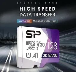 Картка пам'яті Silicon Power MicroSDXC 128 Гбайт U3 A1 V30 Superior Colorful - мініатюра 4