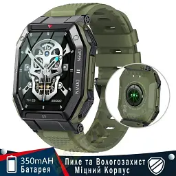 Смарт-годинник Sport K55 сенсорний green (16071) - мініатюра 4