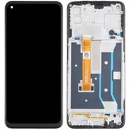 Дисплей Oppo A73 5G чорний, оригінал PRC, з рамкою