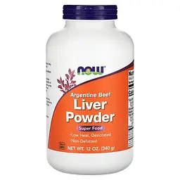 NOW Яловича печінка в порошку, Liver Powder - 340 г