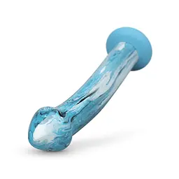 Скляний дилдо Gildo - Ocean Ripple Glass Dildo - мініатюра 4