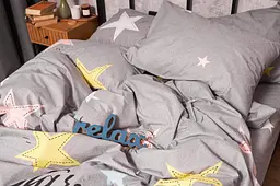 Підковдра Moon&Star Бязь Gold Люкс Gray Stars Євро 200x220 см - мініатюра 5