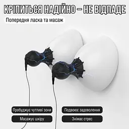 Вакуумний електростимулятор для сосків BDSM з пультом ДК 9x19 режимів силіконовий - мініатюра 3
