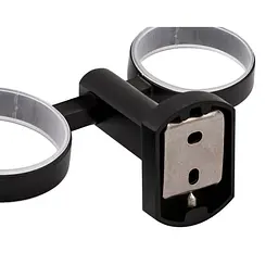Склянка подвійна Qtap Liberty BLM 1155 чорний матовий - мініатюра 4