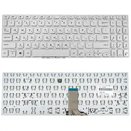 Клавіатура для ноутбука ASUS (X530 series) rus, silver, без кадру