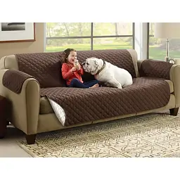 Стьобане покривало-накидка на диван двостороннє Couch Coat - мініатюра 5