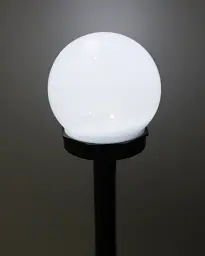 Вуличний світильник на сонячній батареї Goldlux 304711 Ball LED 6500K IP44 чорний - мініатюра 2