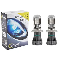 Біксенонова лампа Solar H4 bi-xenon, 6000K, 85V, 35W P43t-38 KET, 2шт(1460)