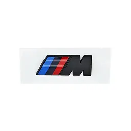 Емблема напис M для BMW чорна матова 55х20 мм метал (на скотчі)