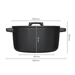 Каструля Fiskars Folken чавунна 4 л (1075698) - мініатюра 2