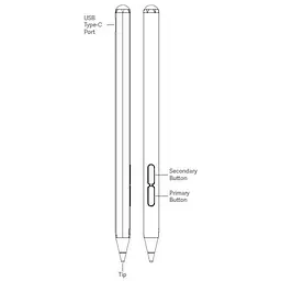 Стилус активний для планшета Xiaomi Redmi Pad Pro — Smart Pen BHR8577GL - мініатюра 2