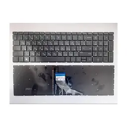 Клавіатура ноутбука HP Pavilion 15-DA; 250/255 G7 чорна, підсв. (A46126)