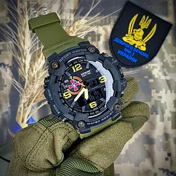 Наручний годинник чоловічий 002AGSU ЗСУ Зелені + Коробка Patriot acs0031075 - мініатюра 3