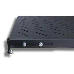Полка 19" Hypernet 1U глиб. 400мм, в шкафи глибиною 600мм, чорна (U-FS-60-BLACK) - мініатюра 2