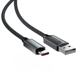 Дата кабель Acefast C19-04 USB to Type-C 3A (1.2m) Black - мініатюра 4