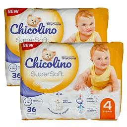 Підгузки-трусики Chicolino Super Soft 4 (7-14 кг), 72 шт