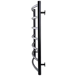 Рушникосушарка UNIO LD W 700-500-7 BLK Драбинка Дуга чорна (21614) - мініатюра 3