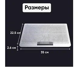 Охолоджувальна підставка для ноутбука 15.6 дюйма Ice Coorel A19, 6 шт.x60mm 580 RPM, 2xUSB - мініатюра 7