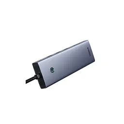 Концентратор Baseus USB-C 10-in-1 HDMI 4K60Hz + VGA + 3xUSB 3.0 + PD + RJ45 1000Mbps + SD/TF + 3.5mm gray (B0005280C811-00) - мініатюра 3