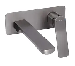 Змішувач для раковини Qtap прихованого монтажу Slavonice, Gunmetal Black PVD (k35) QTSLA273GMB45920