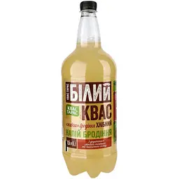 Квас хлібний Квас Тарас Білий 1.5 л