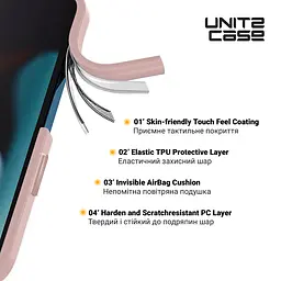 Чехол для Apple iPhone 11, UNIT2, розовый, ударопрочный, прозрачный противоударный чехол-накладка из TPU и поликарбоната (PC), с защитными бортиками, защита всего корпуса от ударов и царапин, ArmorStandart (ARM74785) - мініатюра 2