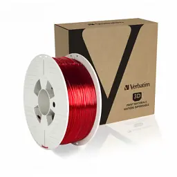 Пластик для 3D-принтера Verbatim PETG, 1.75 мм, 1 кг, red-transparent (55054) - мініатюра 3