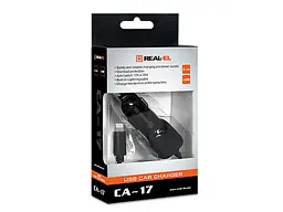 Автомобільний зарядний пристрій REAL-EL CA-17 Black (EL123160010) - мініатюра 7