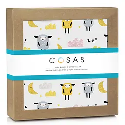 Пелюшки фланелеві Cosas Sheep Yellow 80x80 см, жовті